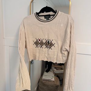 GOLF vintage cropped sweater